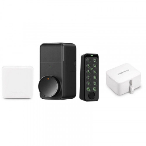 2 Cerraduras Intelligentes y Hub SwitchBot Lock Pro + SwitchBot Keypad Touch + Hub SwitchBot Mini + 2 Actuador de conmutación SwitchBot Bot