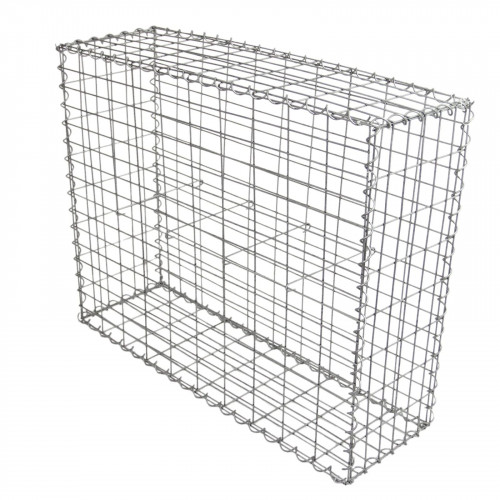 2 Cestas de Acero Galvanizado de Exterior Jaulas para Decoración 100 x 80 x 30cm
