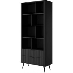 3XE LIVING Librería: blanco, 88,2 x 38 x 193,8 cm