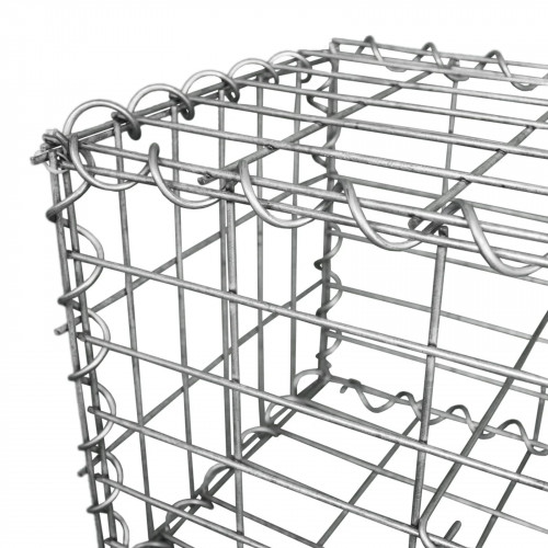 4 Cestas de Acero Galvanizado de Exterior Jaulas para Decoración 100 x 80 x 30cm