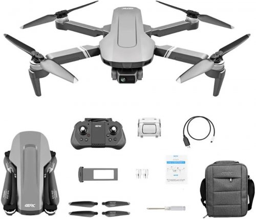 4DRC F4 GPS 5G WIFI 2KM FPV con cámara HD 4K, estabilizador de 2 ejes, posicionamiento de flujo óptico sin escobillas, dron plegable RC Quadcopter RTF