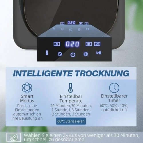 6 programas pantalla táctil led capacidad de 4 kg