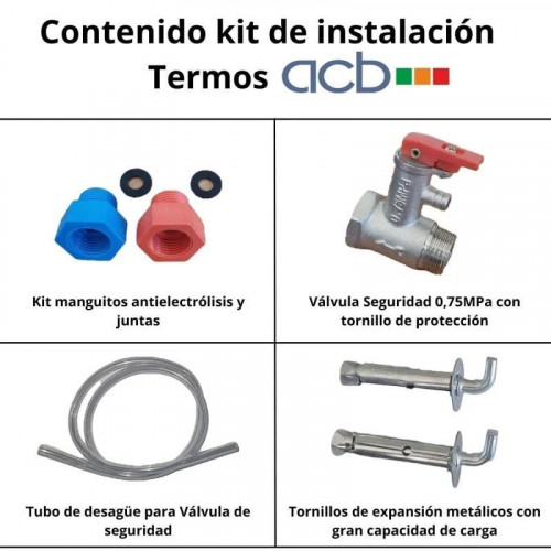 ACB Europe TN150V Termo Eléctrico con Termómetro y Regulador de Temperatura 150L B
