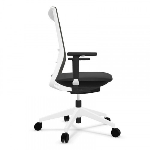 Actiu Stay Serie 30 Silla de Oficina Respaldo Tejido Técnico Harlequin Blanca/Negra