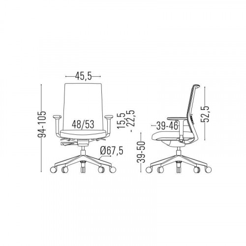Actiu Stay Serie 30 Silla de Oficina Respaldo Tejido Técnico Spin Negra