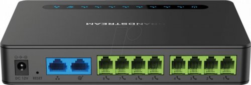 Adaptador de teléfono VoIP, 2 perfiles SIP y 8 puertos FSX