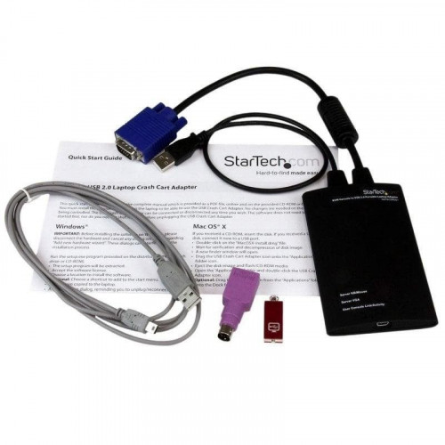 Adaptador KVM USB Crash Cart StarTech NOTECONS01 VGA Multi SOs