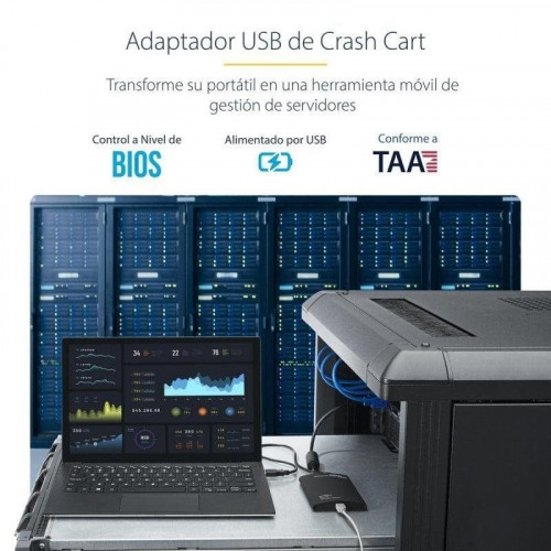 Adaptador KVM USB Crash Cart StarTech NOTECONS01 VGA Multi SOs