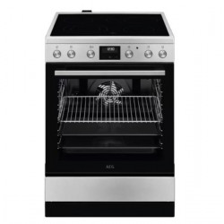 Aeg CCB6642CBM - Cocina Vitrocerámica 85 x 59,6 x 60 Cm 4 Zonas Acero Inoxidable