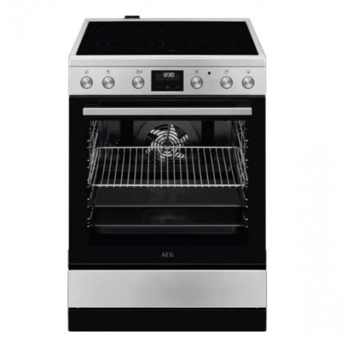 Aeg CCB6642CBM - Cocina Vitrocerámica 85 x 59,6 x 60 Cm 4 Zonas Acero Inoxidable