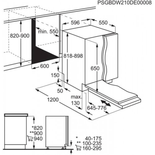 AEG Lavavajillas Integrable FSB64907Z
