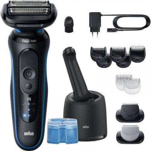 Afeitadora Facial Braun Serie 5 52-B7650cc Inalámbrica 50min Seco y Mojado 3 Cuchillas Carga Rápida