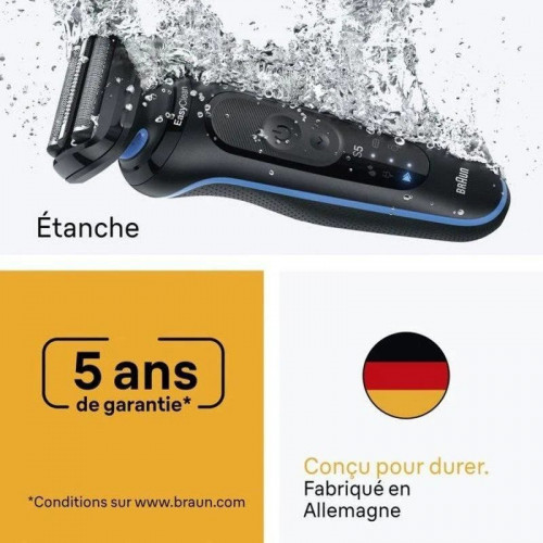 Afeitadora Facial Braun Serie 5 52-B7650cc Inalámbrica 50min Seco y Mojado 3 Cuchillas Carga Rápida