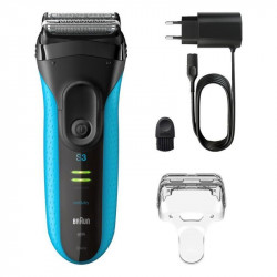 Afeitadora Facial Braun Series 3 3040s Inalámbrica 45min Seco y Mojado 3 Láminas Recortador de Precisión