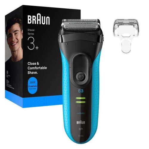 Afeitadora Facial Braun Series 3 3040s Inalámbrica 45min Seco y Mojado 3 Láminas Recortador de Precisión