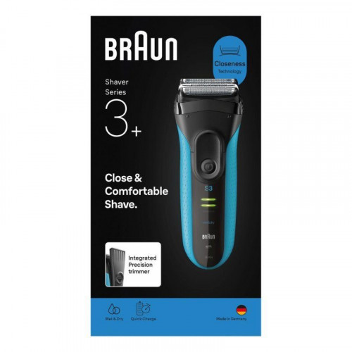 Afeitadora Facial Braun Series 3 3040s Inalámbrica 45min Seco y Mojado 3 Láminas Recortador de Precisión