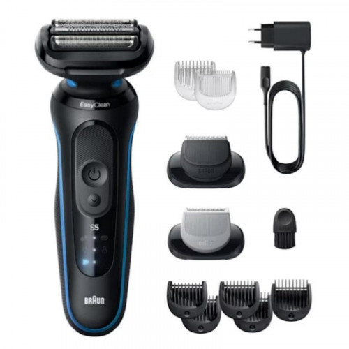 Afeitadora Facial Braun Series 5 52-B1650S Inalámbrica 50min Seco y Mojado 3 Cuchillas Carga Rápida