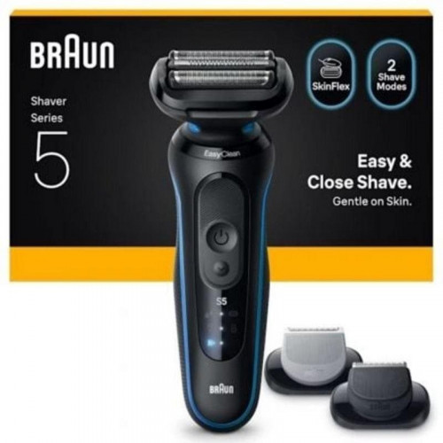 Afeitadora Facial Braun Series 5 52-B1650S Inalámbrica 50min Seco y Mojado 3 Cuchillas Carga Rápida