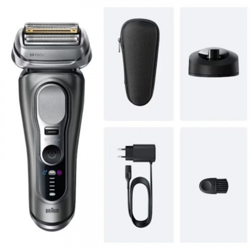 Afeitadora Facial Braun Series 9 Pro+ 9615s Inalámbrica 60min Seco y Mojado 6 Láminas Carga Rápida