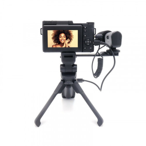Agfa Photo Kit De Vlogging Cámara VLG-4K/Trípode Powerbank/Control Remoto/Micrófono