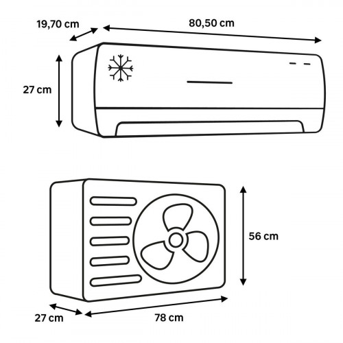 Aire acondicionado 1x1 HTW EON A+++ 3000 fg WIFI