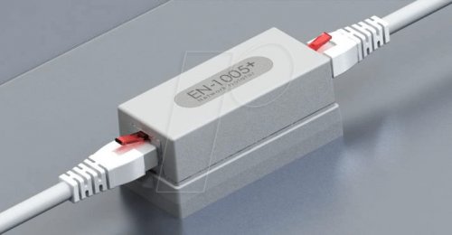 Aislador de red, adaptador plug-in - 2x RJ45