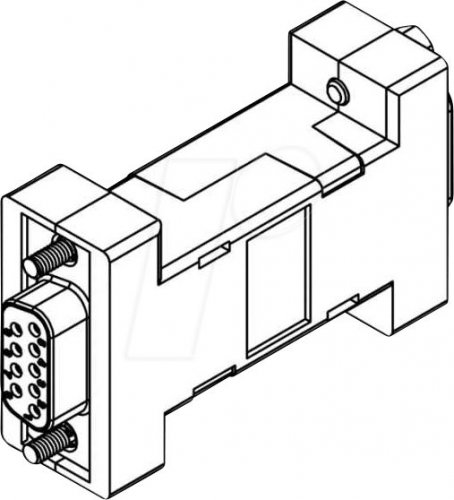 Aislador médico, RS232, 9 pines