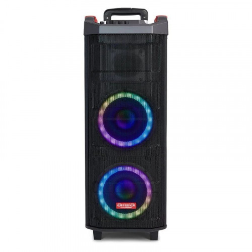 Aiwa KBTUS-608 Altavoz Portátil Bluetooth con Karaoke 600W + 2 Micrófonos