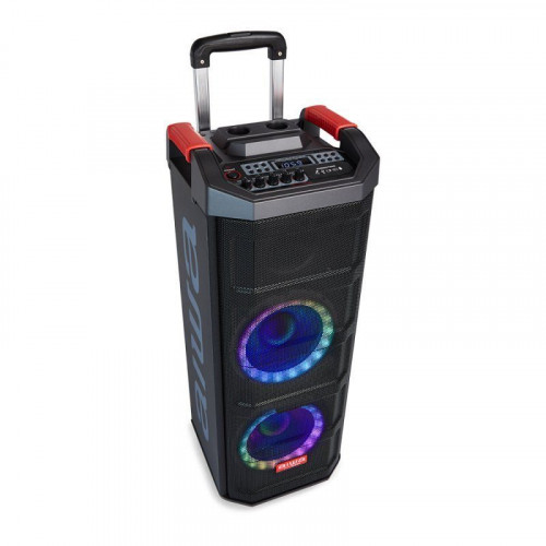 Aiwa KBTUS-608 Altavoz Portátil Bluetooth con Karaoke 600W + 2 Micrófonos