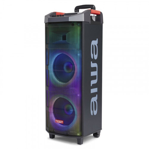 Aiwa KBTUS-710 Altavoz Portátil Bluetooth con Karaoke 700W + 2 Micrófonos