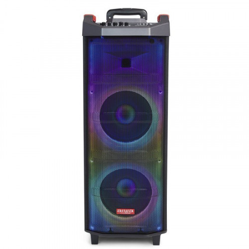 Aiwa KBTUS-710 Altavoz Portátil Bluetooth con Karaoke 700W + 2 Micrófonos