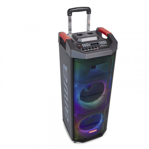 Aiwa KBTUS-710 Altavoz Portátil Bluetooth con Karaoke 700W + 2 Micrófonos