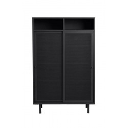 Alacena de 2 puertas 2 estantes de metal H140cm