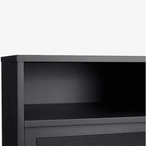 Alacena de 2 puertas 2 estantes de metal H140cm