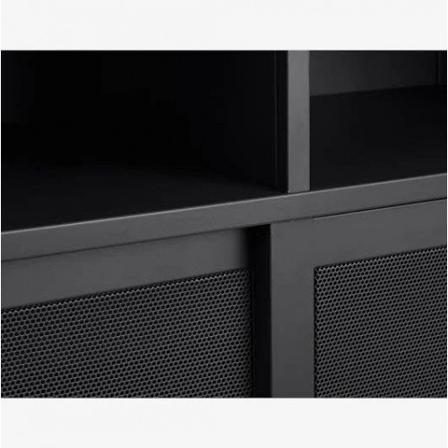 Alacena de 2 puertas 2 estantes de metal H140cm