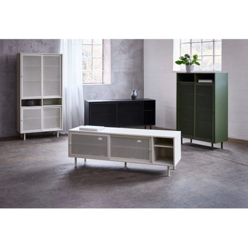 Alacena de 2 puertas 2 estantes de metal H140cm