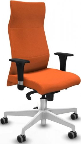 Albacete Xl Sincro Bali Naranja Brazos 1d Base Blanca Ruedas 65mm Engomadas