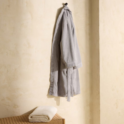 Albornoz kimono Unisex Bee Waffle Graccioza Plata