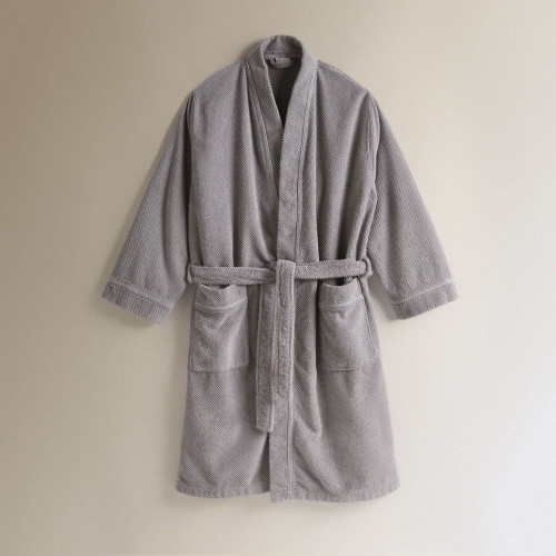 Albornoz kimono Unisex Bee Waffle Graccioza Plata