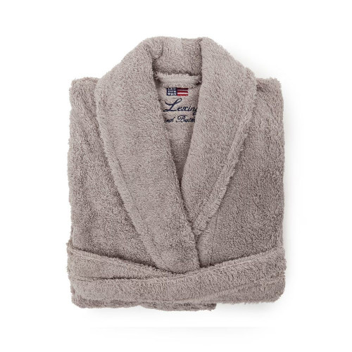 Albornoz unisex algodón y poliéster 400 gr/m2 Icons Lexington Gris