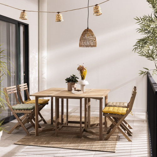 Alfombra exterior/interior polipropileno Waves 160x230cm tejido plano INSPIRE natural