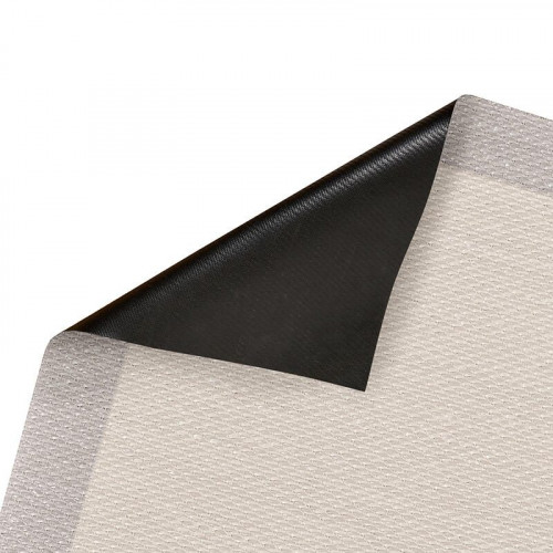 Alfombra exterior/interior pvc SisalTouch 120x180cm tejido plano base antideslizante liso crudo - topo