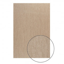 Alfombra exterior/interior pvc SisalTouch 160x230cm tejido plano base antideslizante liso beige