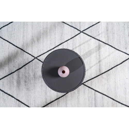 Alfombra lana Bereber Deby exterior/interior 170x240cm tejido plano kilim beige marfil