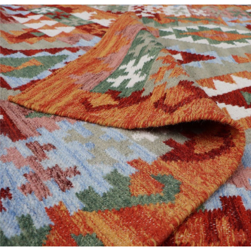Alfombra lana Ethnic 250x350cm tejido plano INSPIRE kilim multicolor