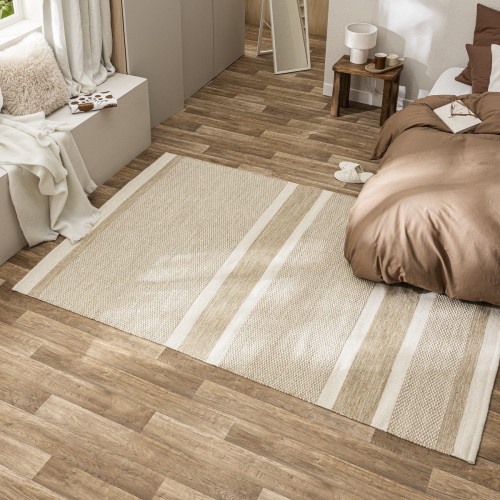 Alfombra lana Grim 160x230cm tejido plano INSPIRE geométrico beige cool/natural