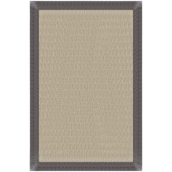Alfombra pie de cama exterior/interior pvc Teplon 70x120cm tejido plano base antideslizante marco oro / bronce