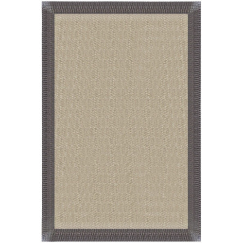 Alfombra pie de cama exterior/interior pvc Teplon 70x120cm tejido plano base antideslizante marco oro / bronce