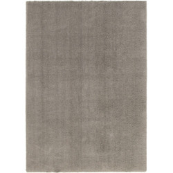 Alfombra poliéster Enzol 200x290cm pelo mediano INSPIRE base antideslizante liso marrón trench lavable en lavadora