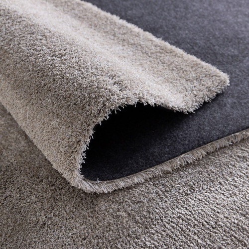 Alfombra poliéster Enzol 200x290cm pelo mediano INSPIRE base antideslizante liso marrón trench lavable en lavadora